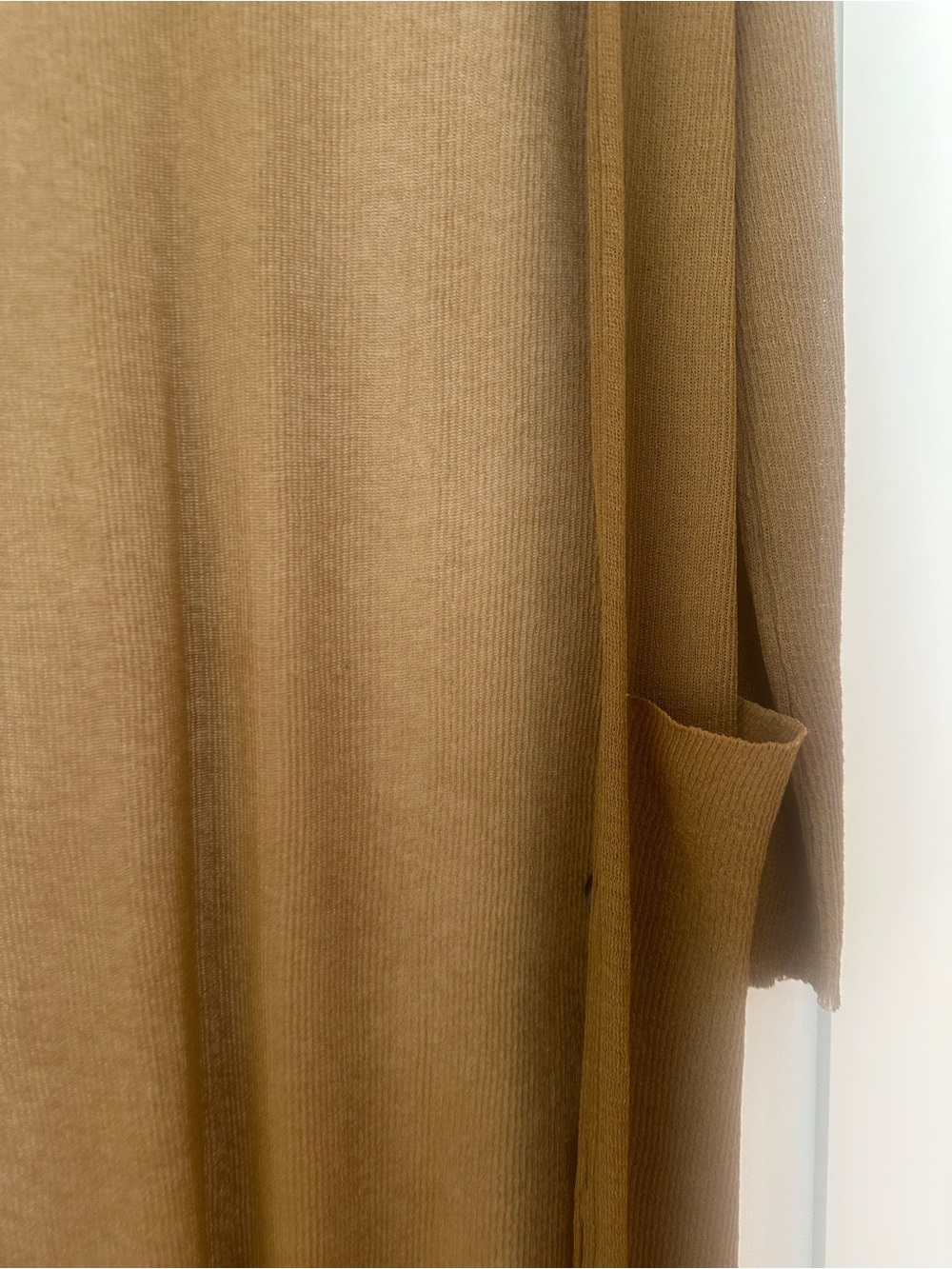 Zara Brown Lightweight Longline Knit cardigan jacket - Picture 9 of 14
